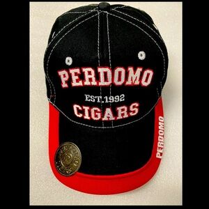 Perdomo Cigars Hat w/ Bottle Opener On Bill Embroidered, Adjustable, Brand New!